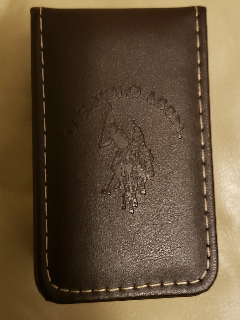 U.S. Polo Assn. Leather Band Men's Watch